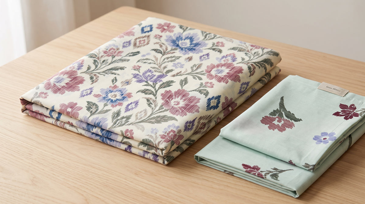 Watercolor Flora Bed Sheet Set
