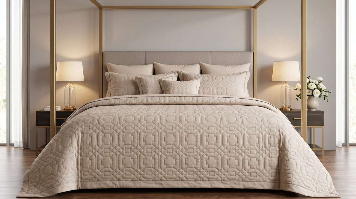 Taupe Symphony Luxury Comforter Set