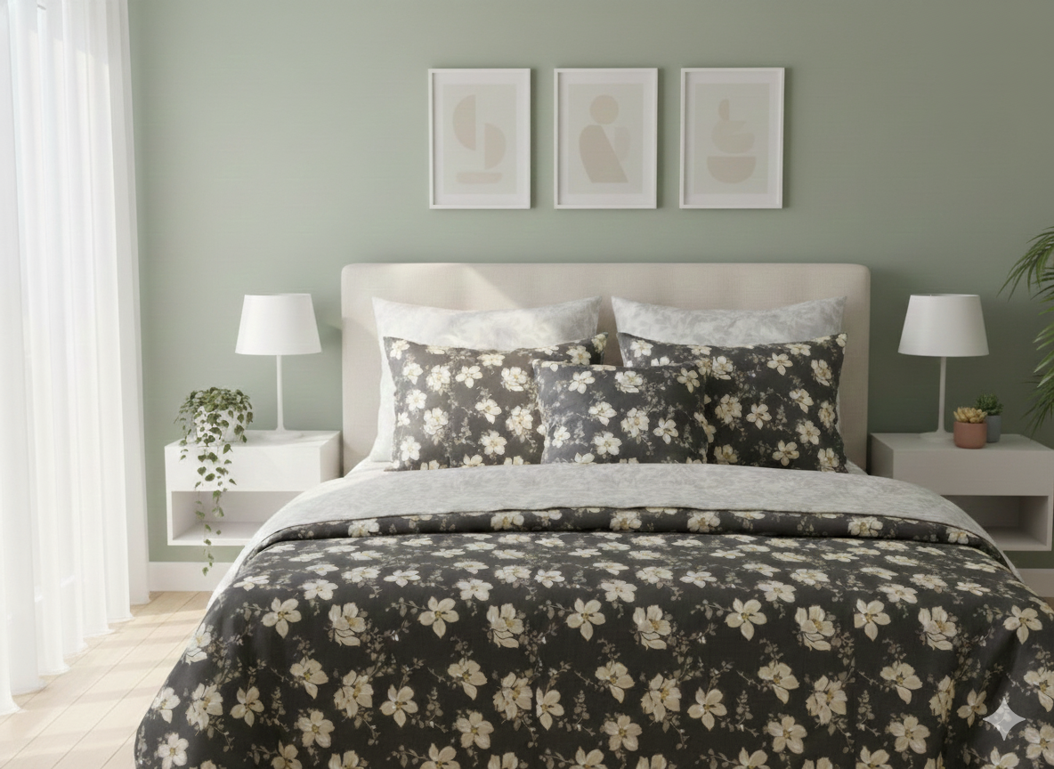 IV744 Cotton Comforter Set - Light Filling