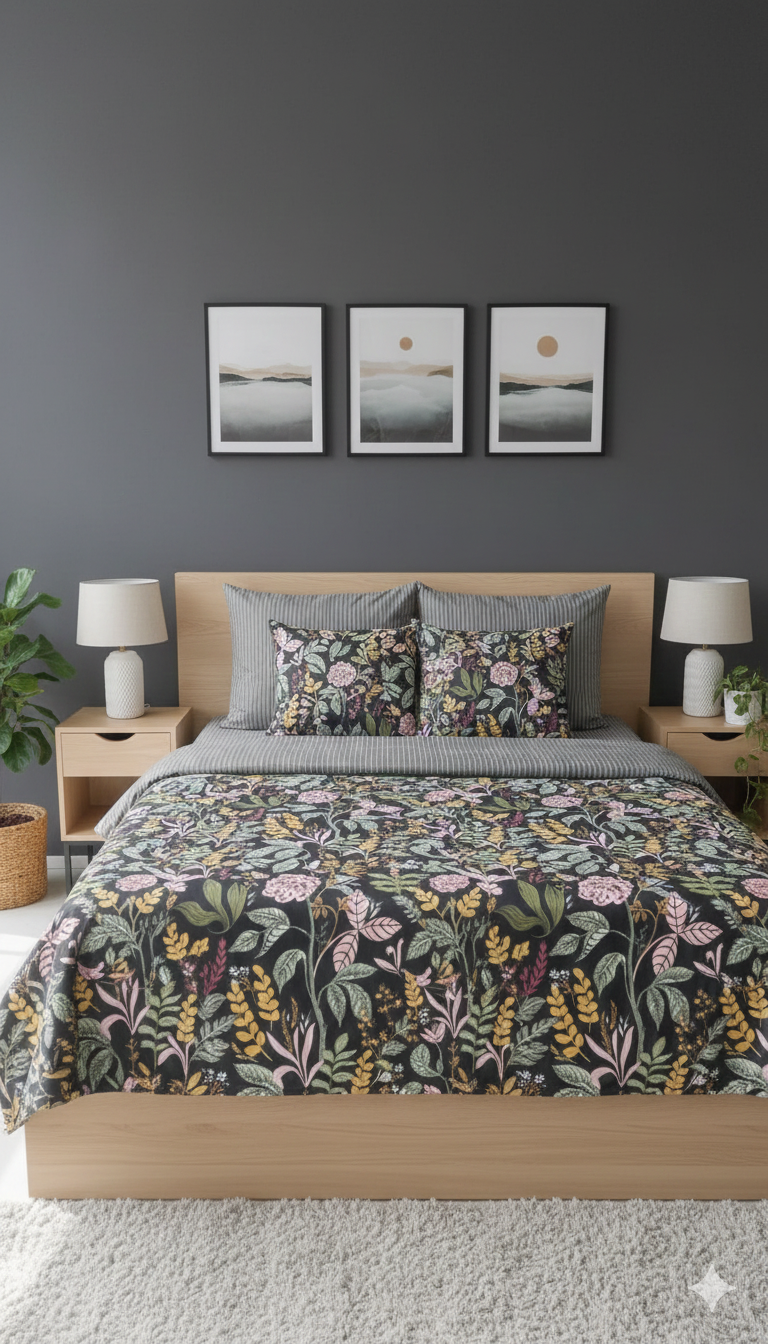 IV752 Cotton Duvet Cover Set - Without Filling