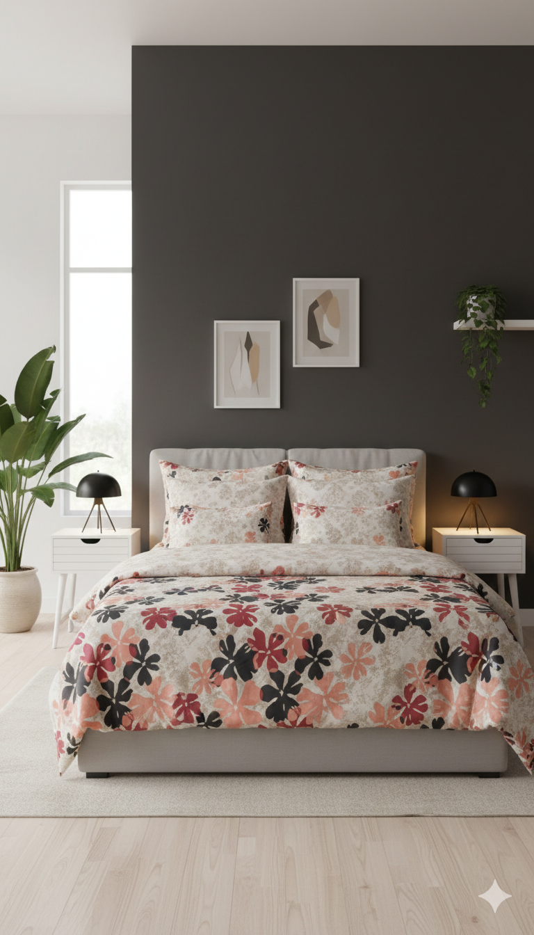 IV789 Cotton Comforter Set - Light Filling