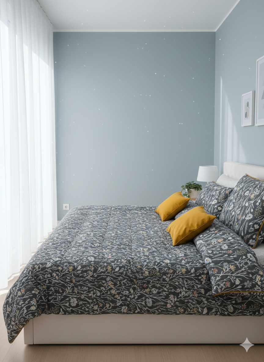 IV746 Cotton Comforter Set - Light Filling
