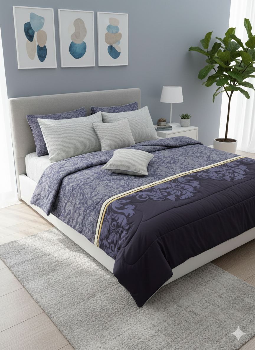 IV558 Cotton Comforter Set - Light Filling