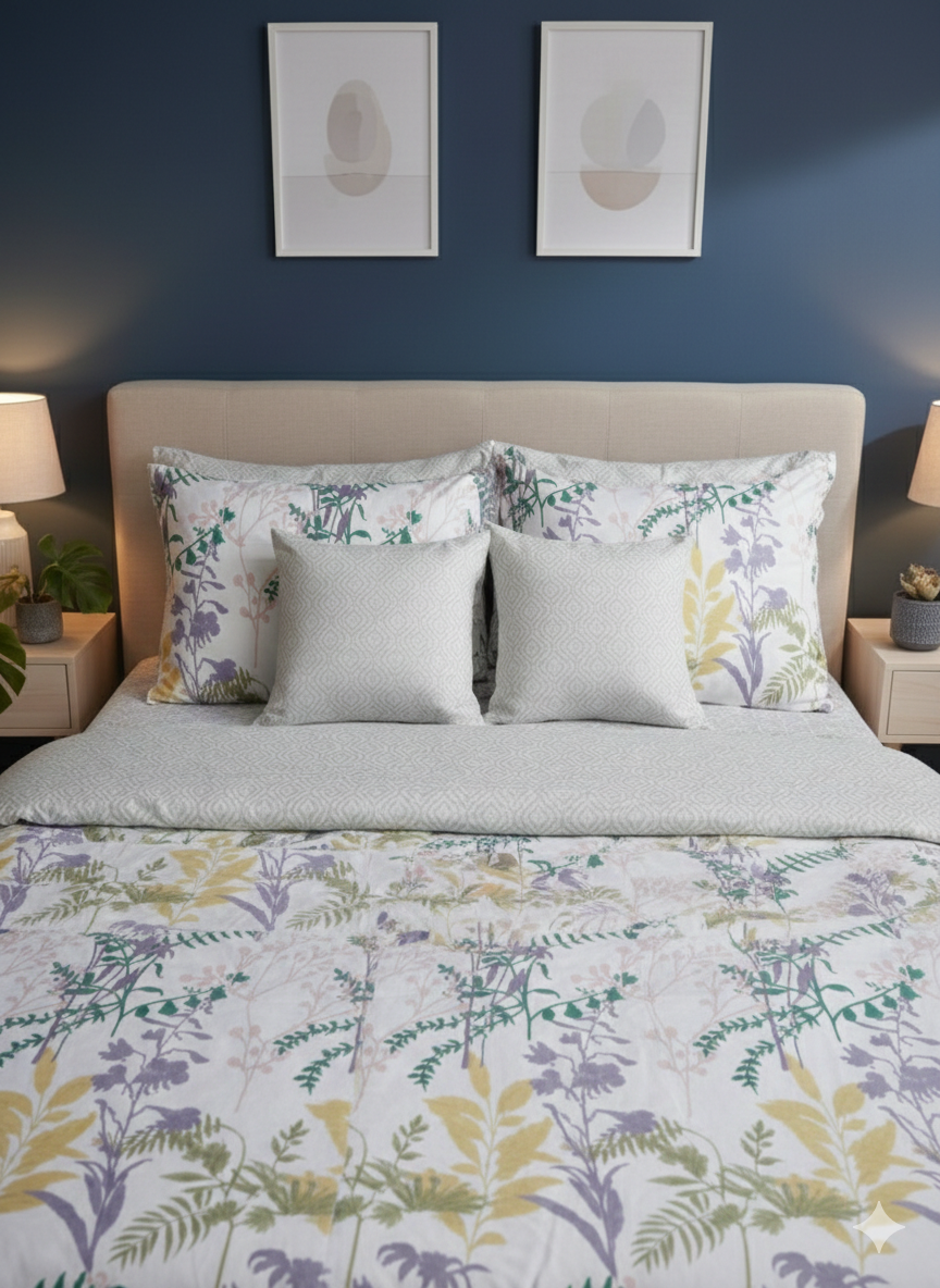 IV773 Cotton Comforter Set - Light Filling