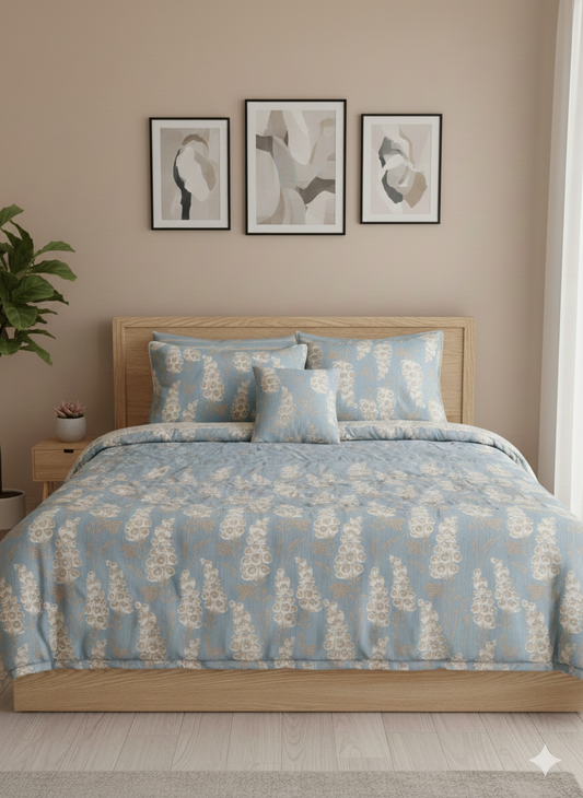 IV677 Cotton Comforter Set - Light Filling