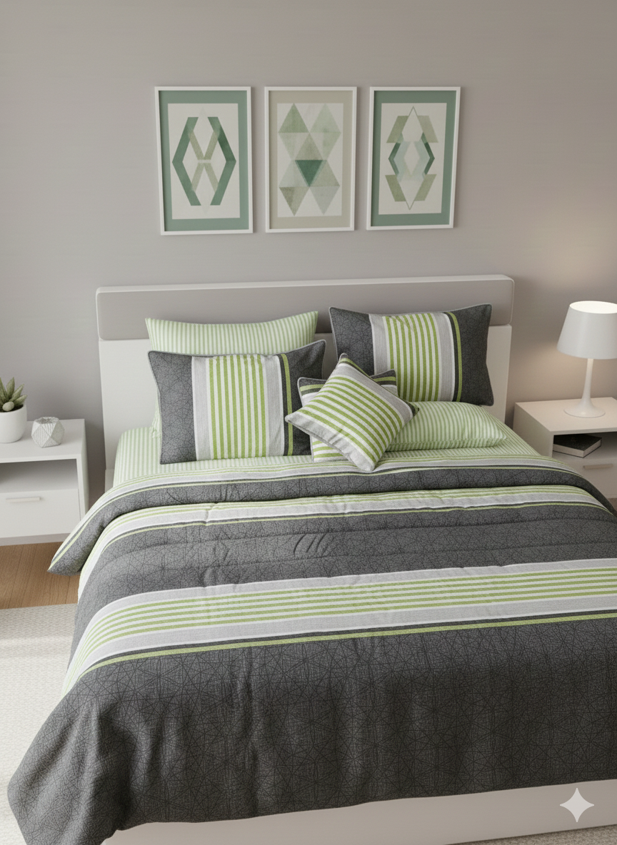 IV685 Cotton Comforter Set - Light Filling