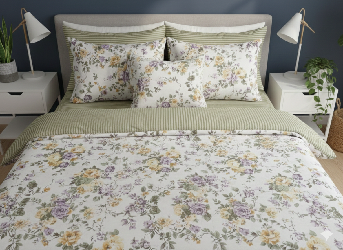IV755 Cotton Duvet Cover Set - Without Filling