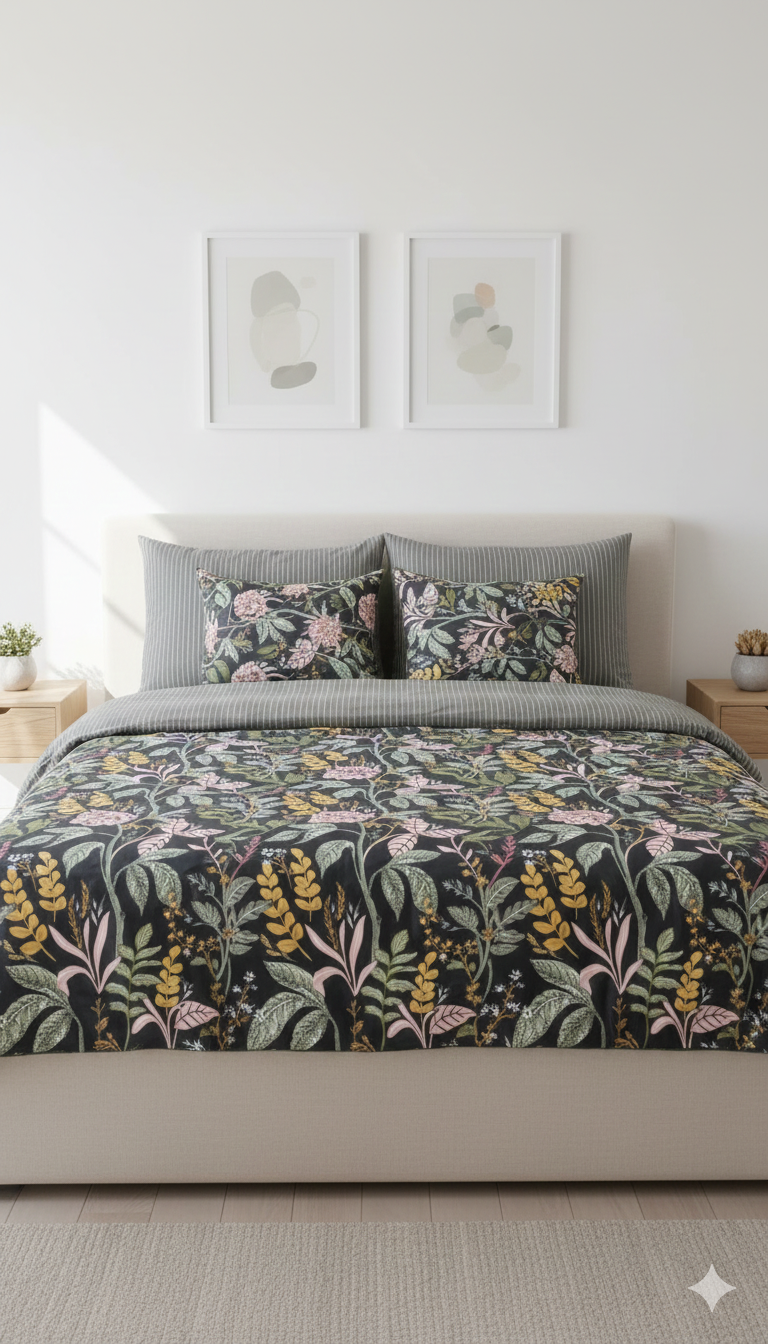 IV752 Cotton Comforter Set - Light Filling