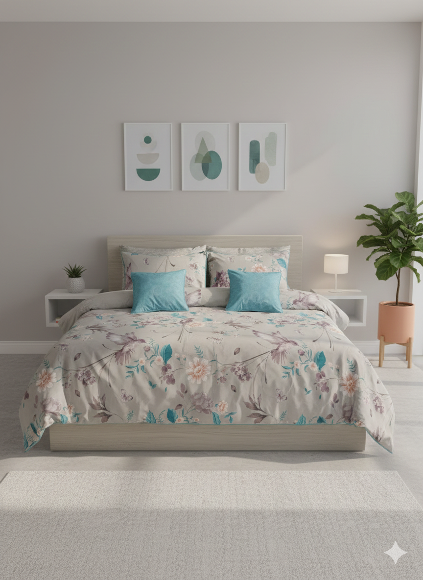 IV753 Cotton Duvet Cover Set - Without Filling
