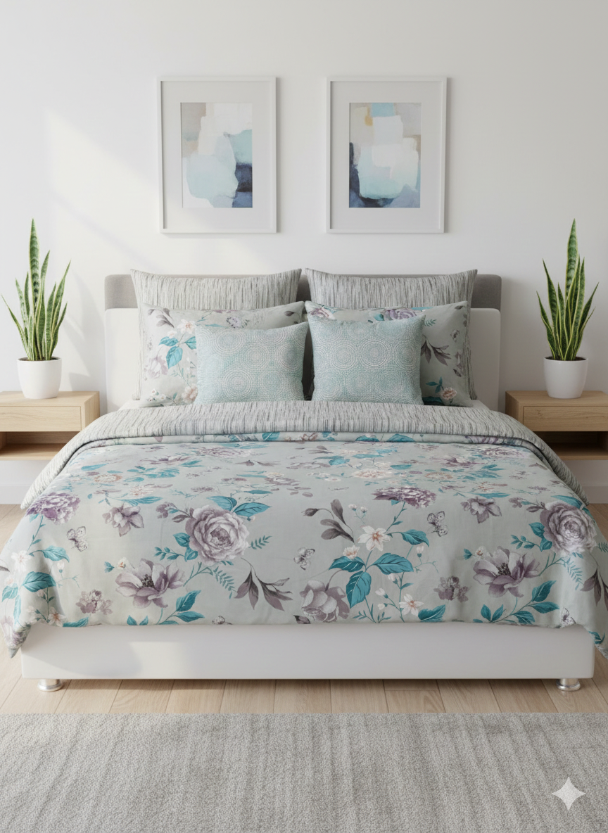 IV753 Cotton Duvet Cover Set - Without Filling