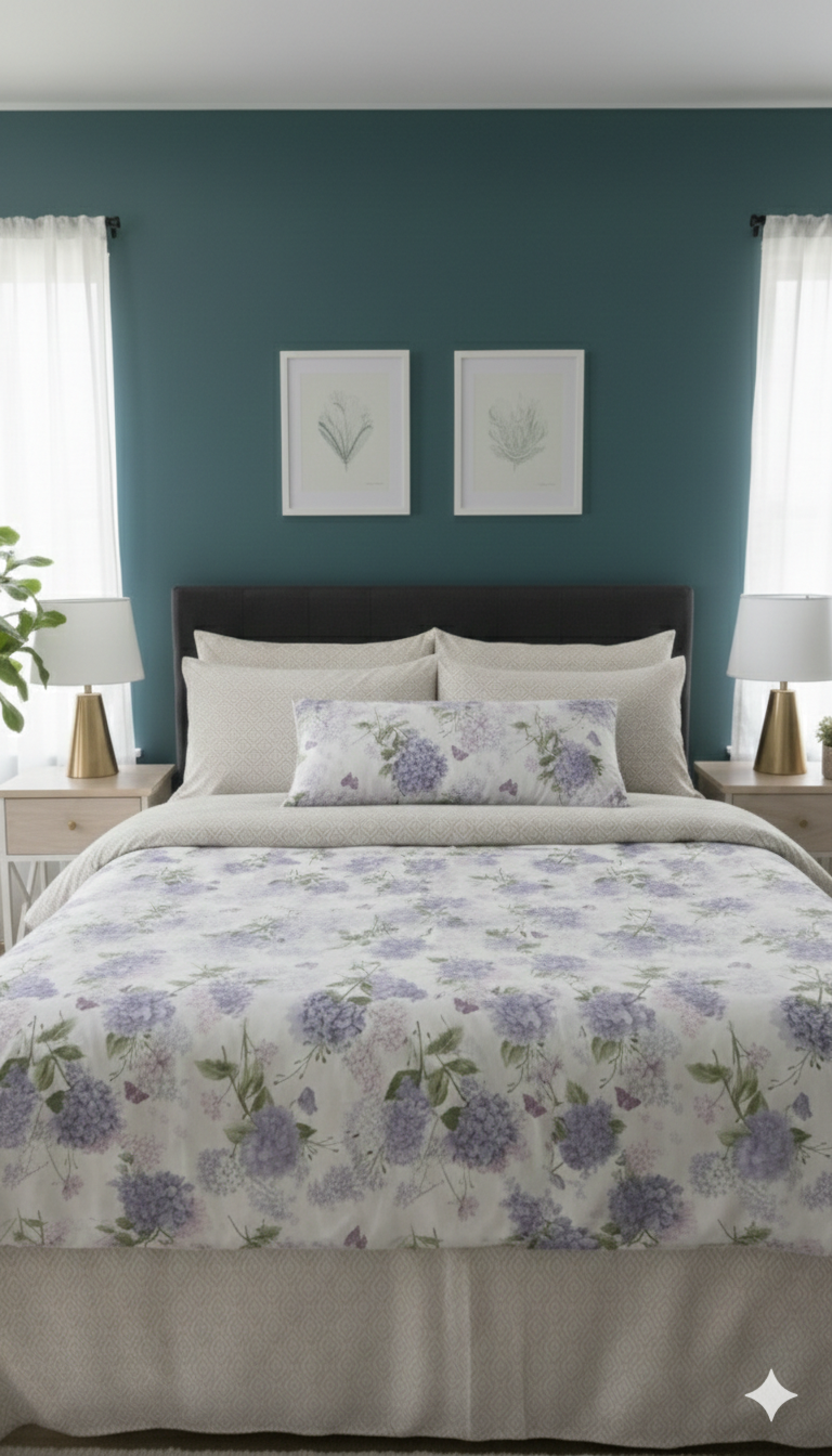 IV781 Cotton Comforter Set - Light Filling
