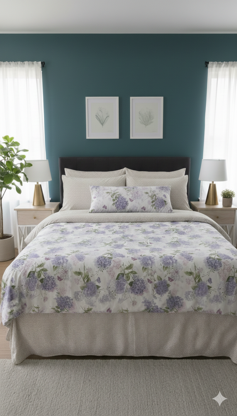 IV781 Cotton Comforter Set - Light Filling