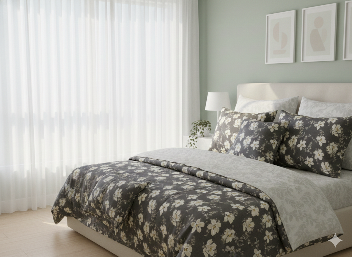 IV744 Cotton Duvet Cover Set - Without Filling