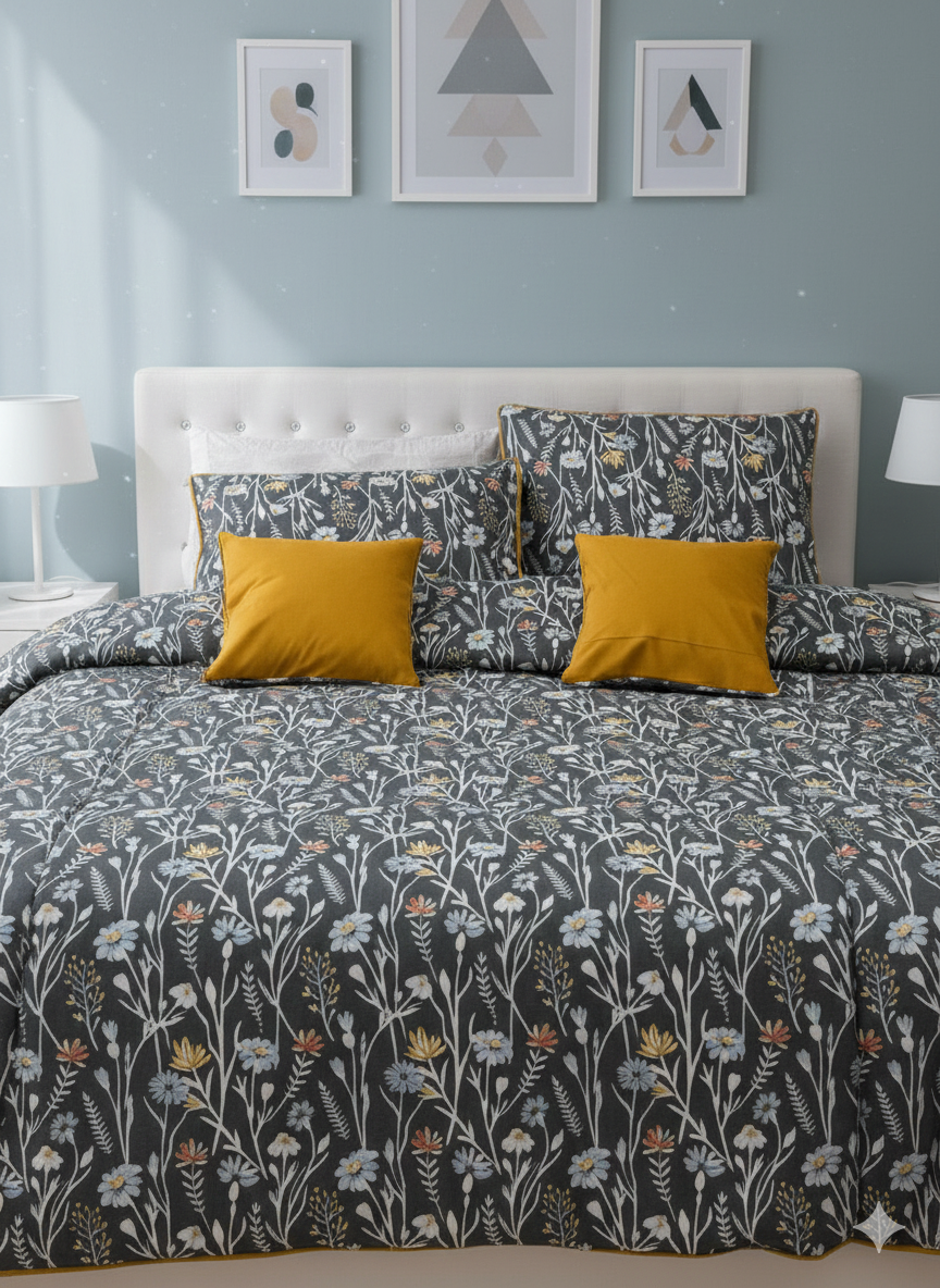 IV746 Cotton Duvet Cover Set - Without Filling