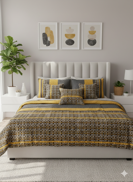 IV611 Cotton Comforter Set - Light Filling