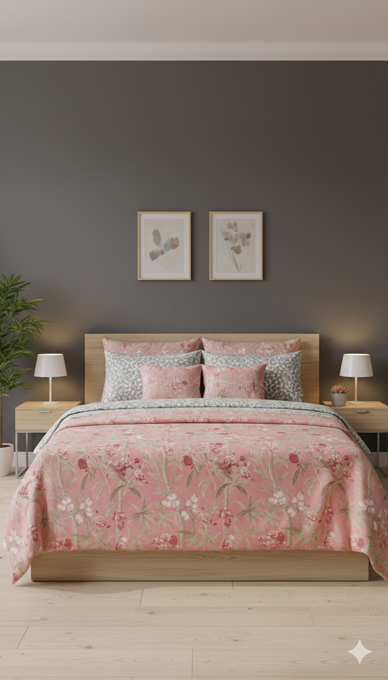 IV797 Cotton Comforter Set - Light Filling
