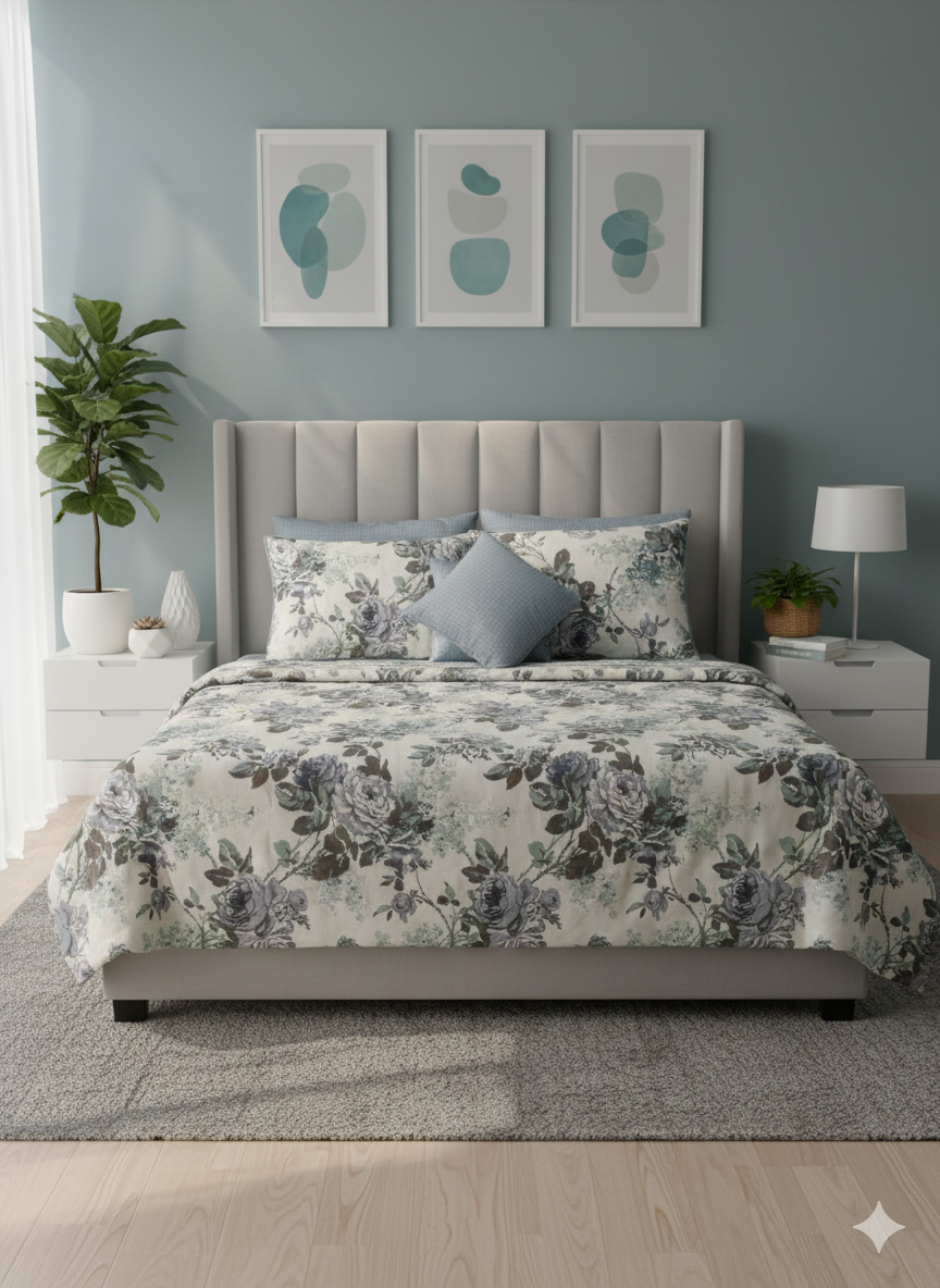 IV653 Cotton Duvet Cover Set - Without Filling