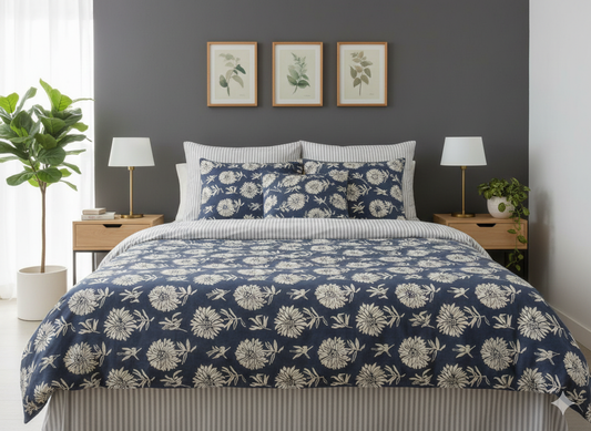 IV747 Cotton Duvet Cover Set - Without Filling