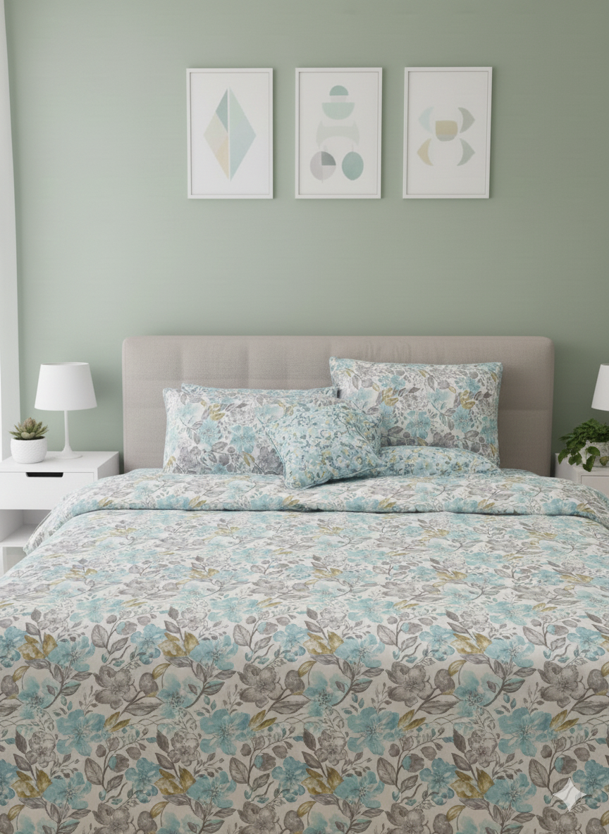 IV743 Cotton Comforter Set - Light Filling