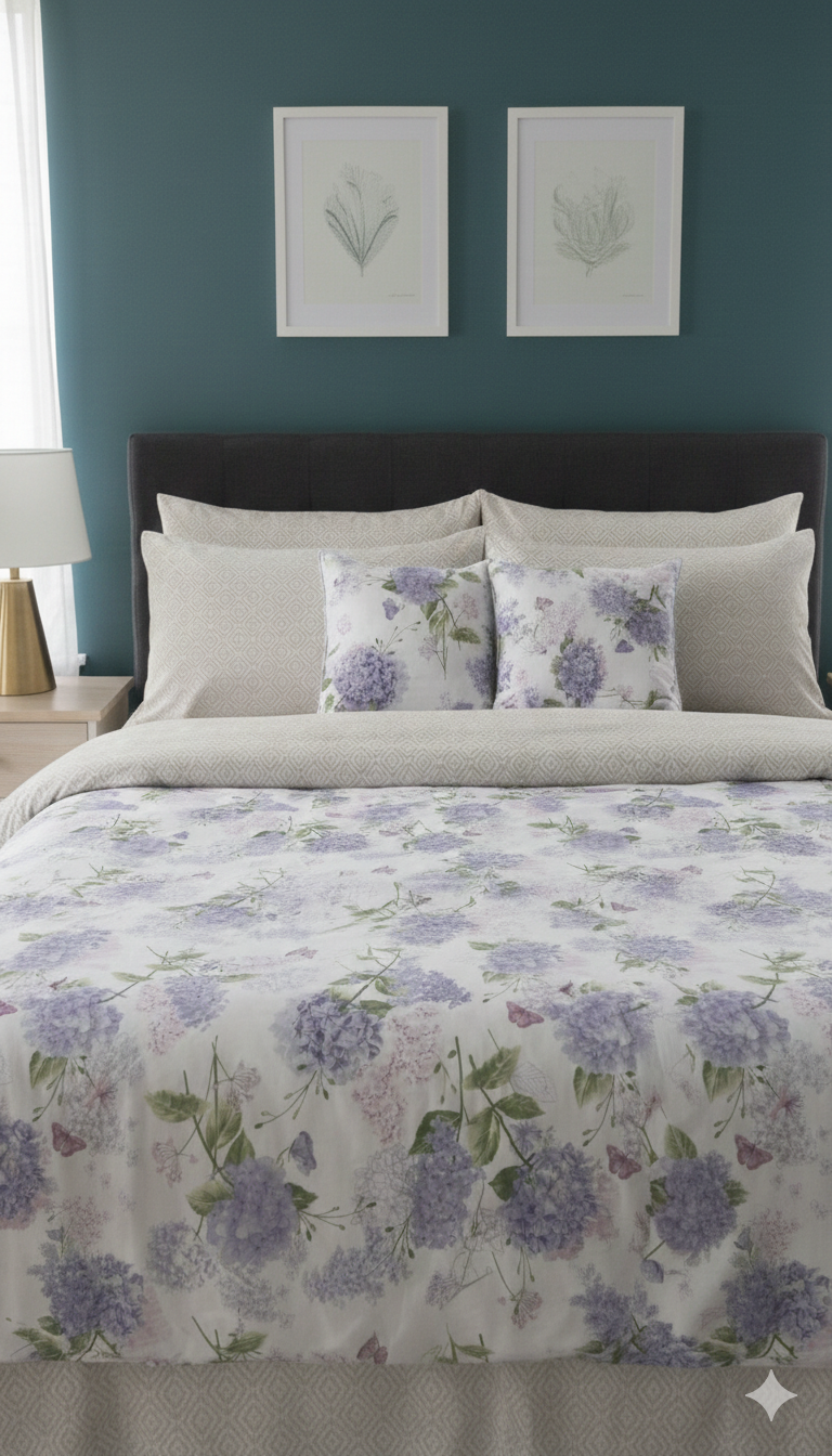 IV781 Cotton Comforter Set - Light Filling