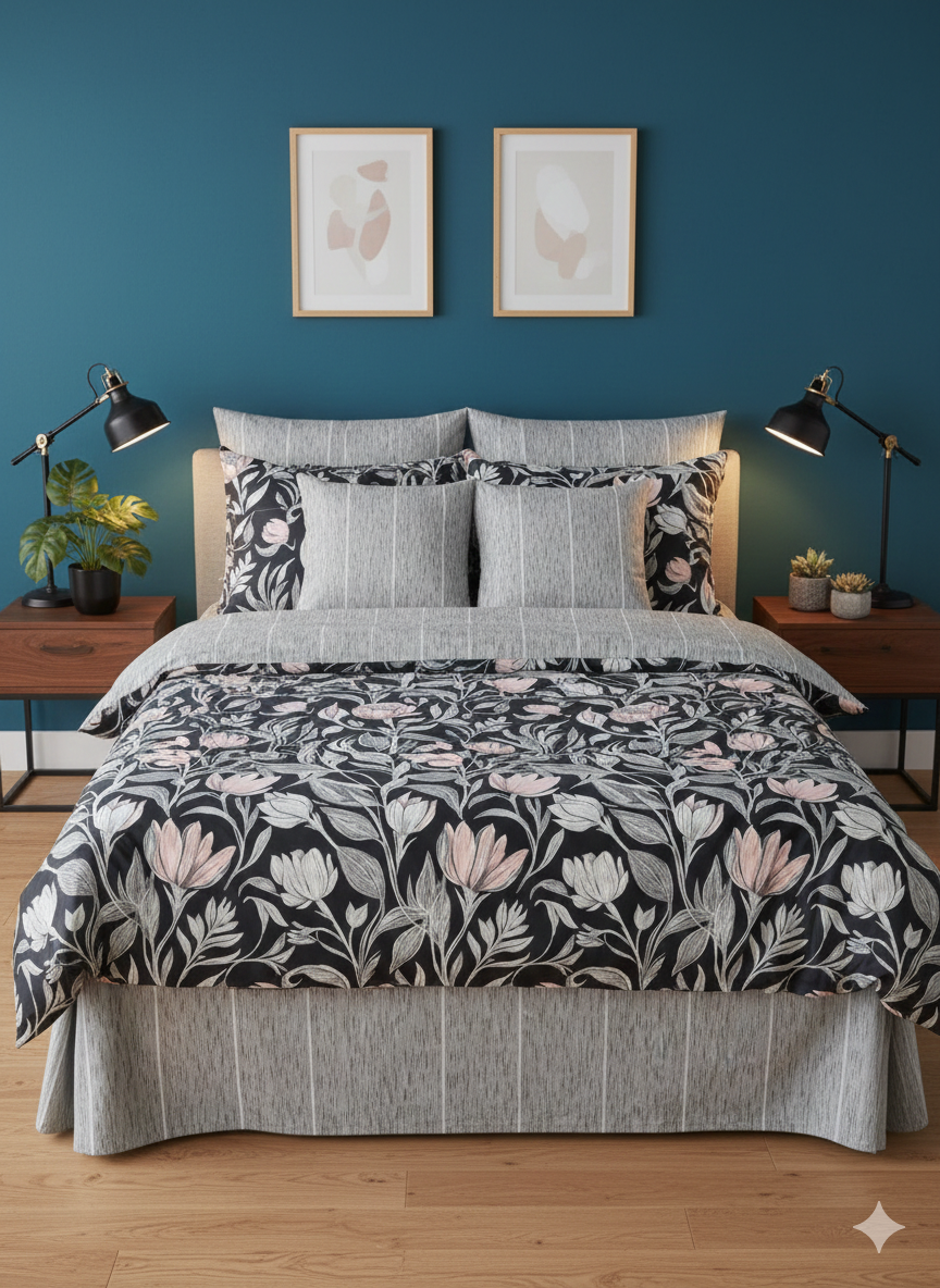 IV777 Cotton Comforter Set - Light Filling