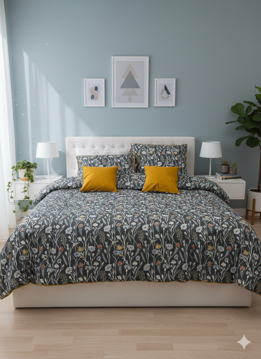 IV746 Cotton Duvet Cover Set - Without Filling