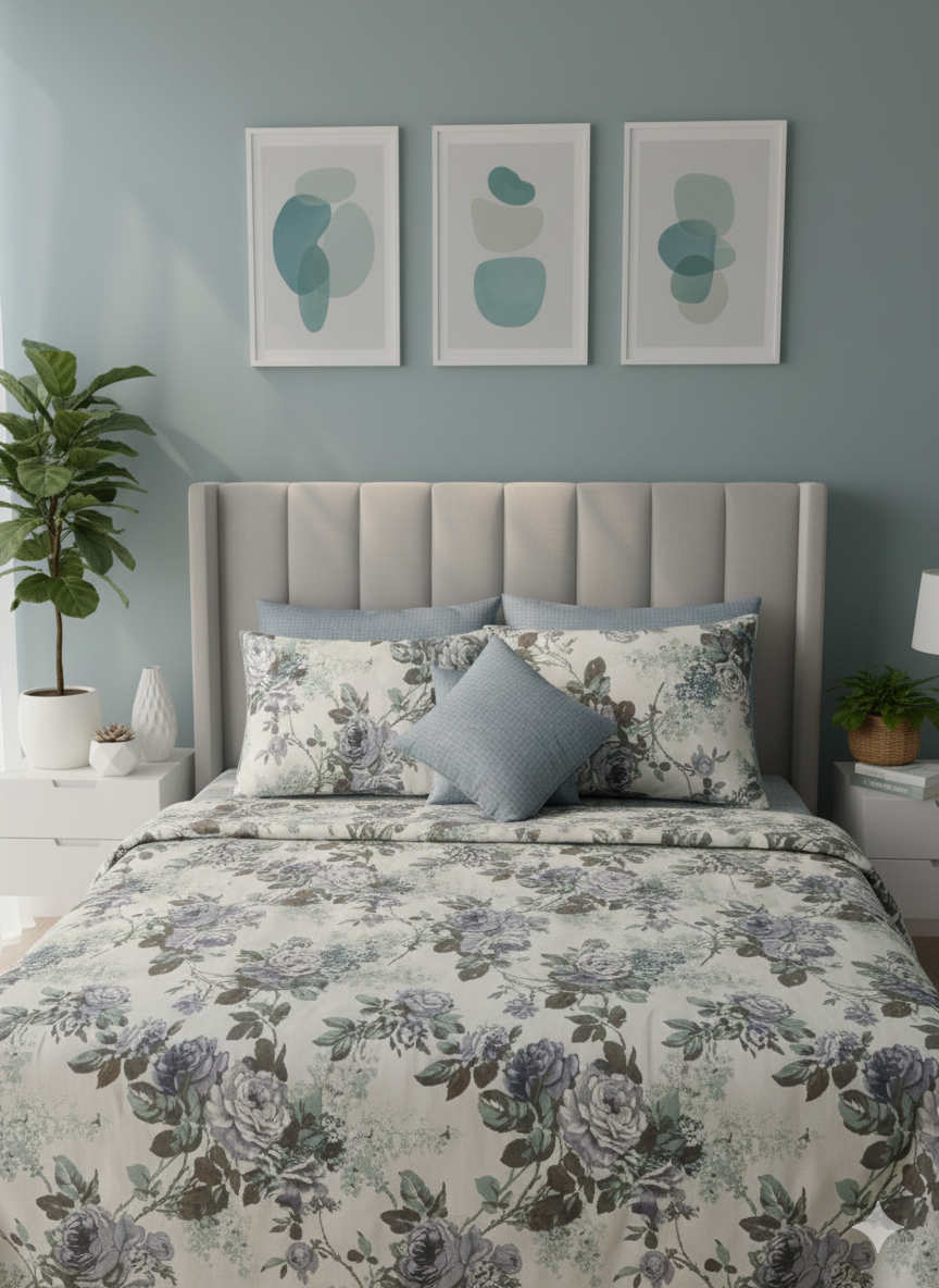 IV653 Cotton Duvet Cover Set - Without Filling
