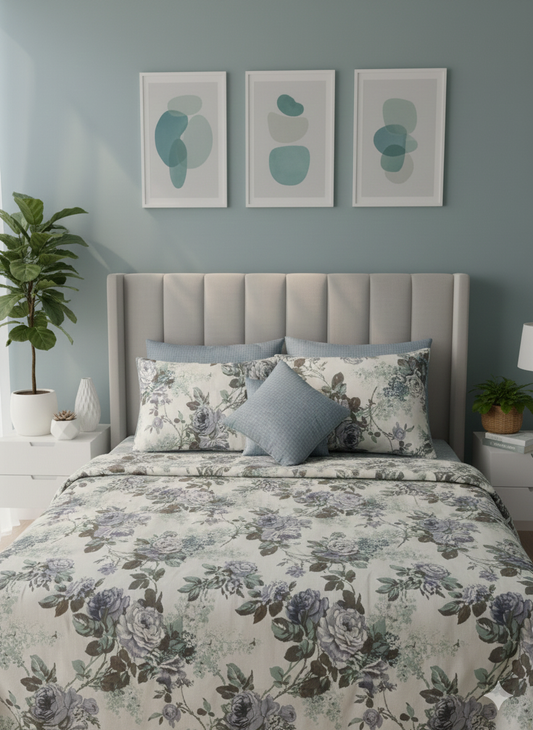 IV653 Cotton Duvet Cover Set - Without Filling