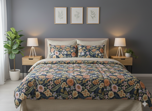 IV750 Cotton Comforter Set - Light Filling