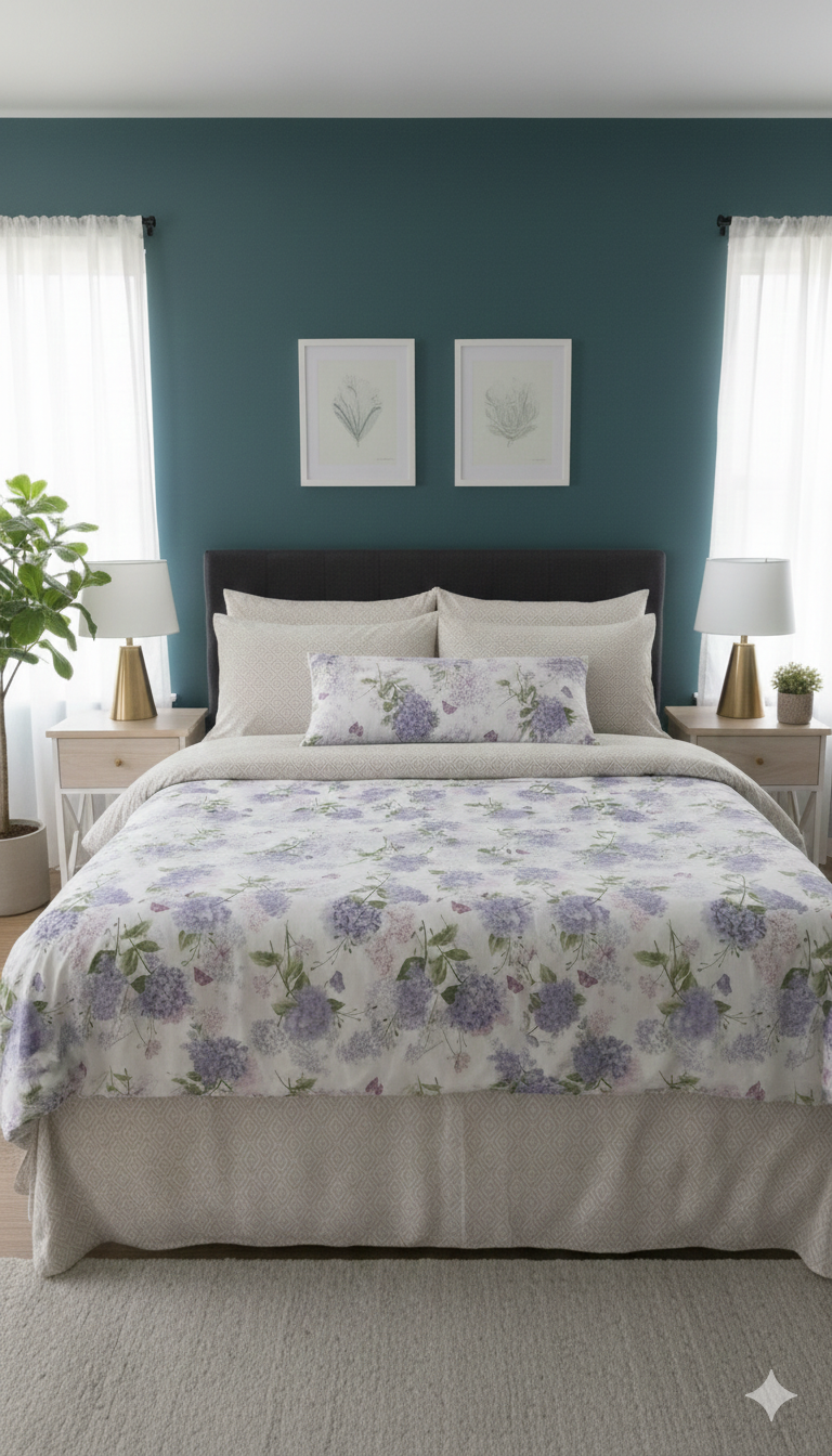 IV781 Cotton Comforter Set - Light Filling