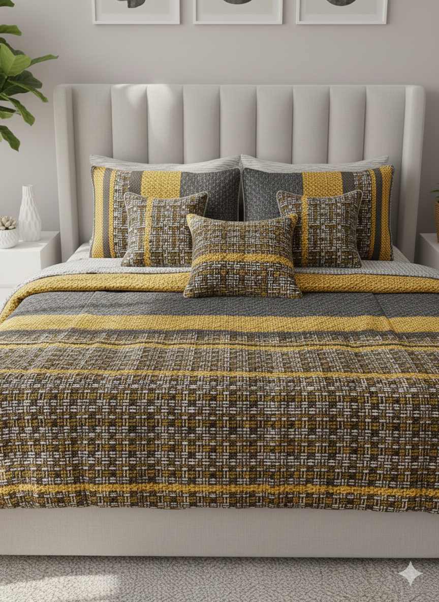 IV611 Cotton Comforter Set - Light Filling