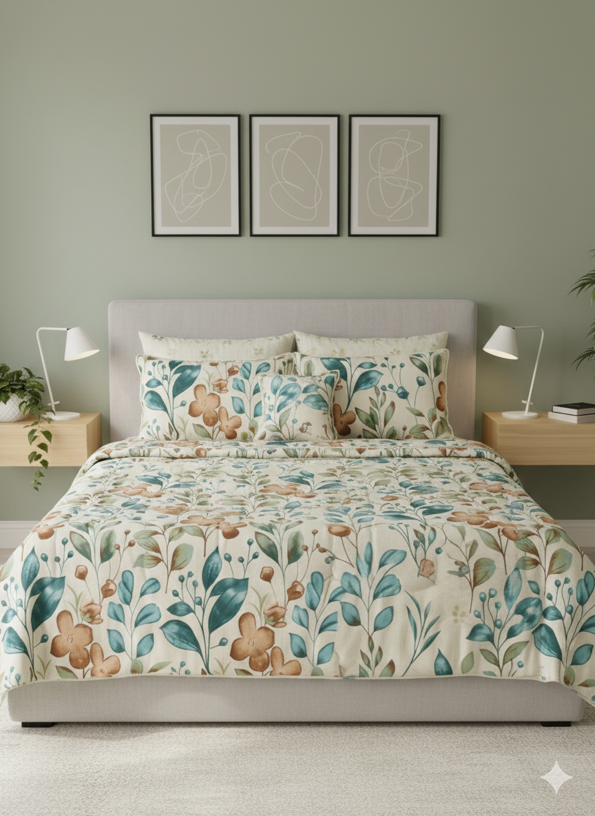 IV600 Cotton Comforter Set - Light Filling