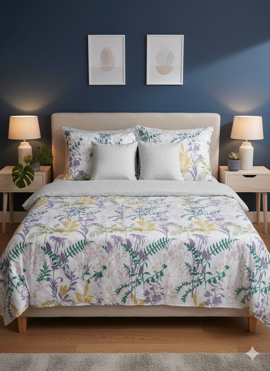IV773 Cotton Duvet Cover Set - Without Filling