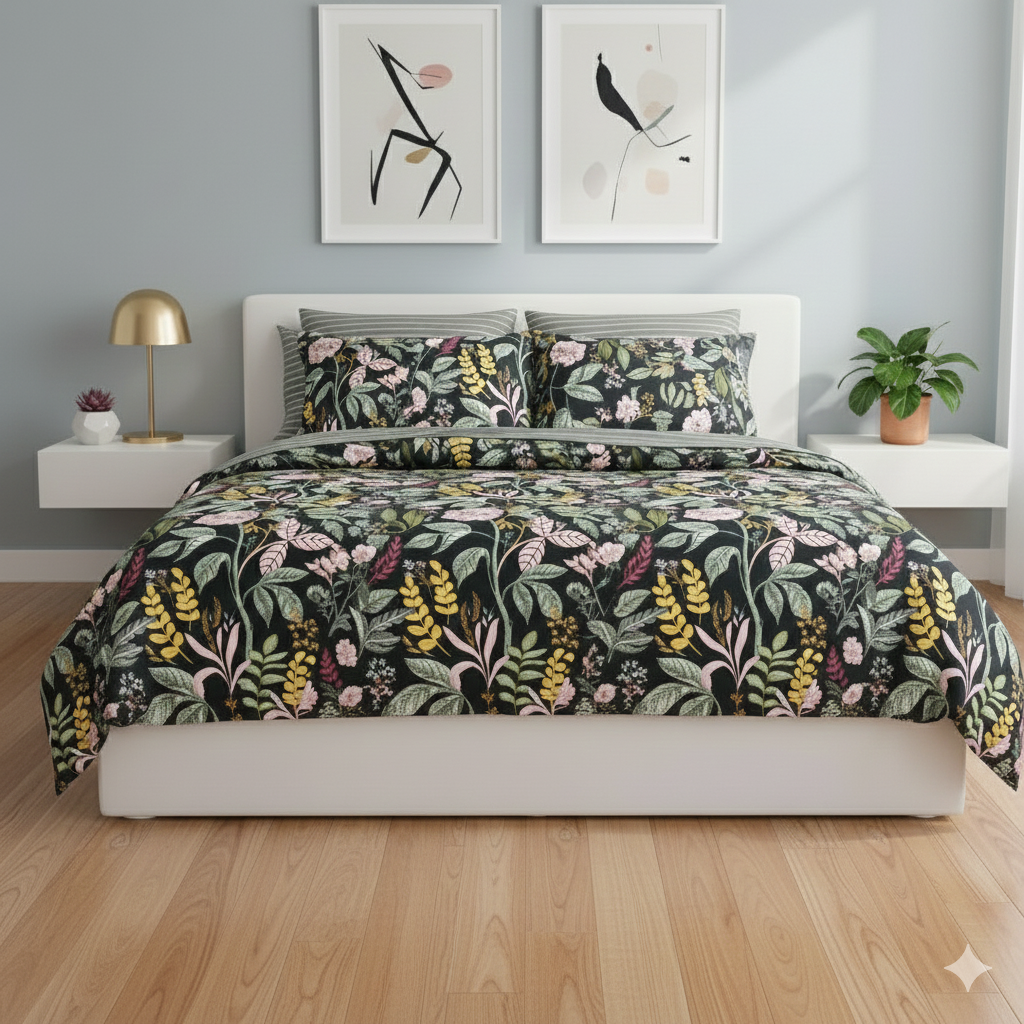IV752 Cotton Duvet Cover Set - Without Filling