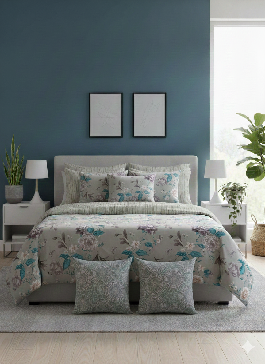 IV753 Cotton Duvet Cover Set - Without Filling