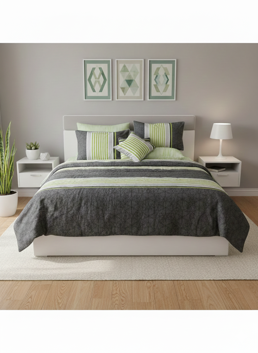 IV685 Cotton Comforter Set - Light Filling