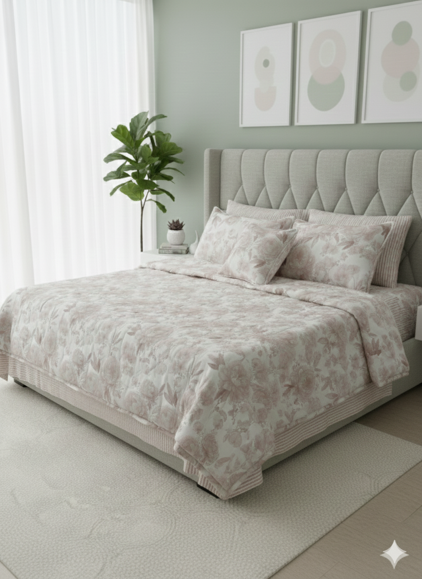 IV616 Cotton Duvet Cover Set - Without Filling