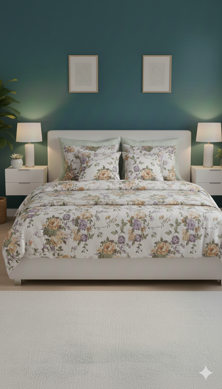 IV755 Cotton Duvet Cover Set - Without Filling
