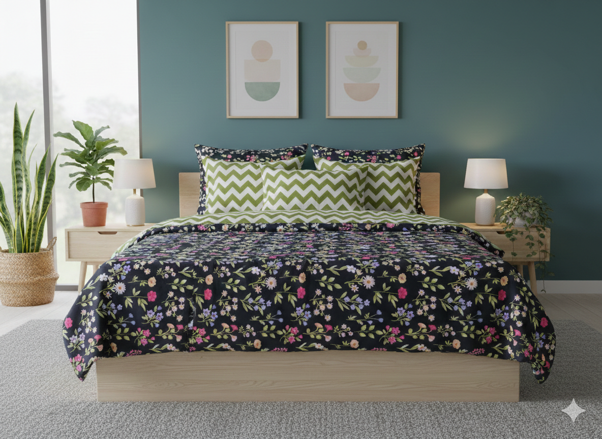 IV779 Cotton Comforter Set - Light Filling