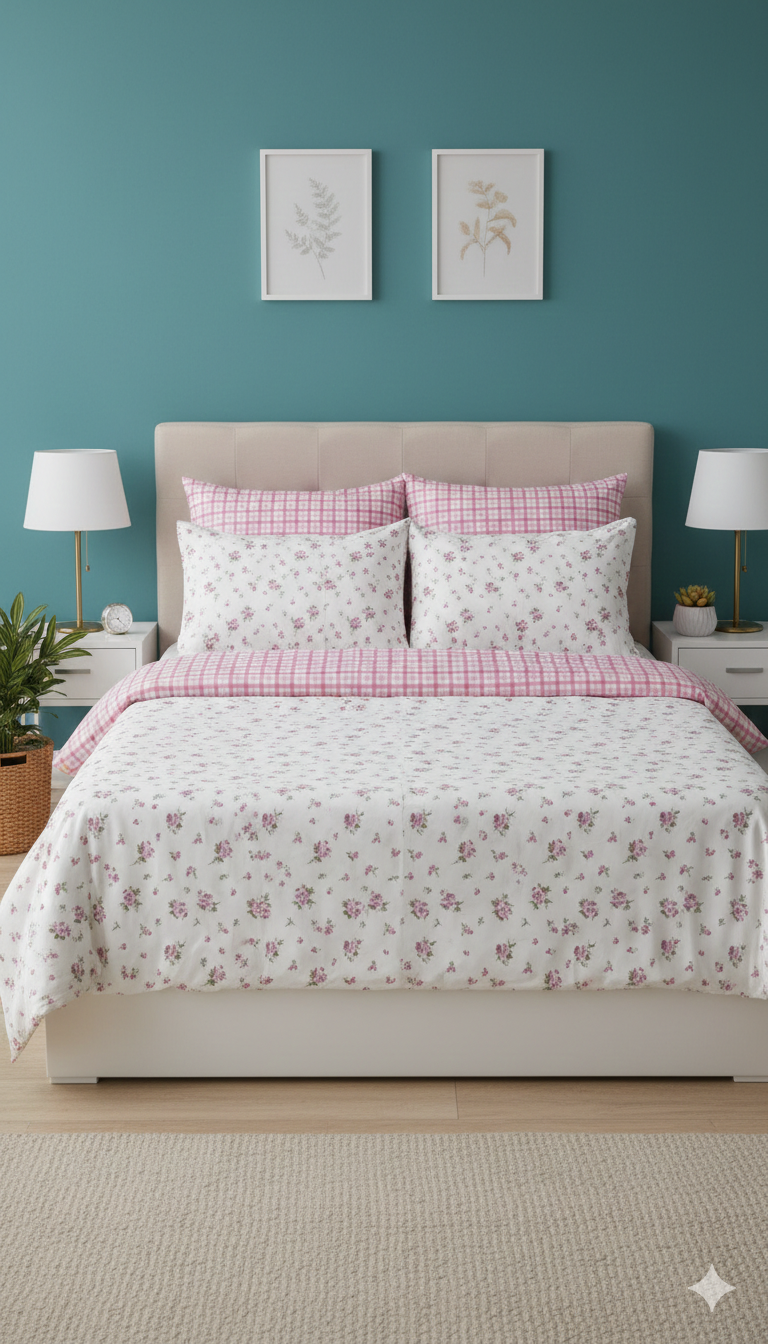 IV791 Cotton Comforter Set - Light Filling