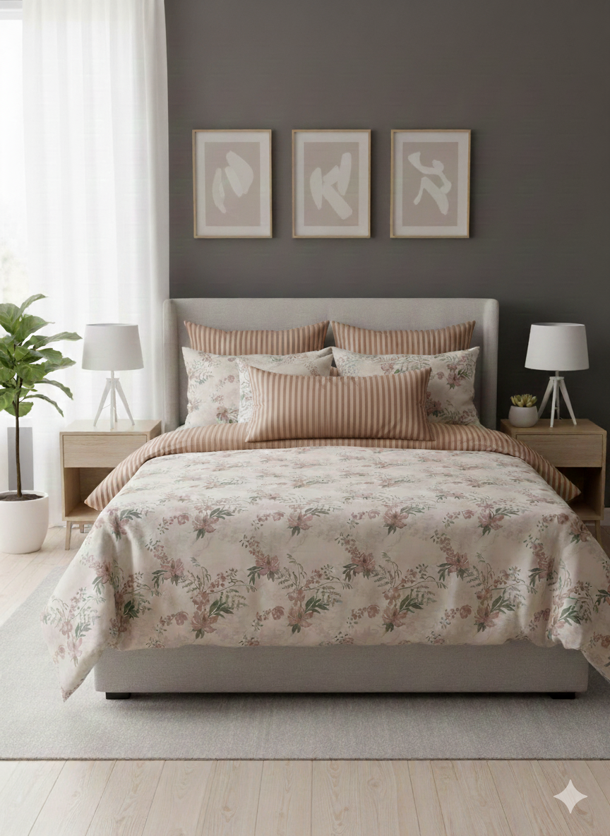 IV749 Cotton Duvet Cover Set - Without Filling
