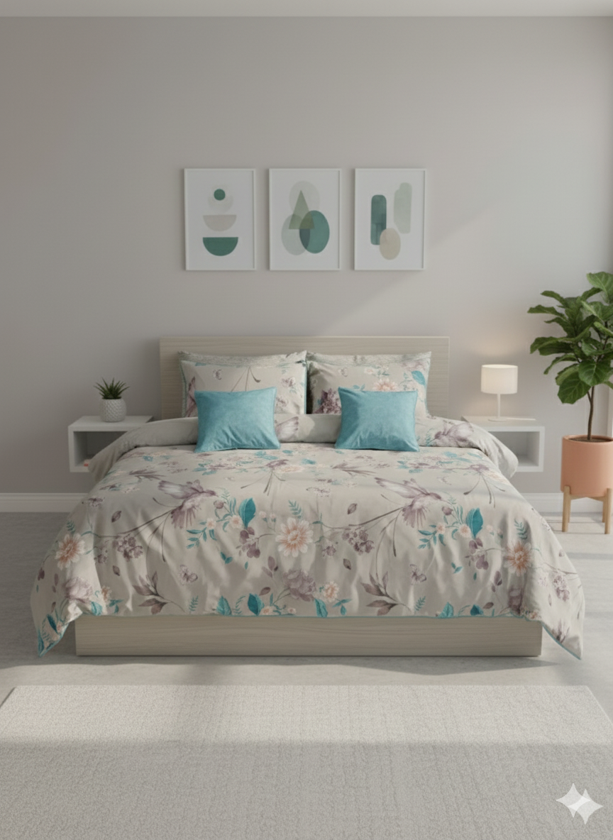 IV753 Cotton Duvet Cover Set - Without Filling