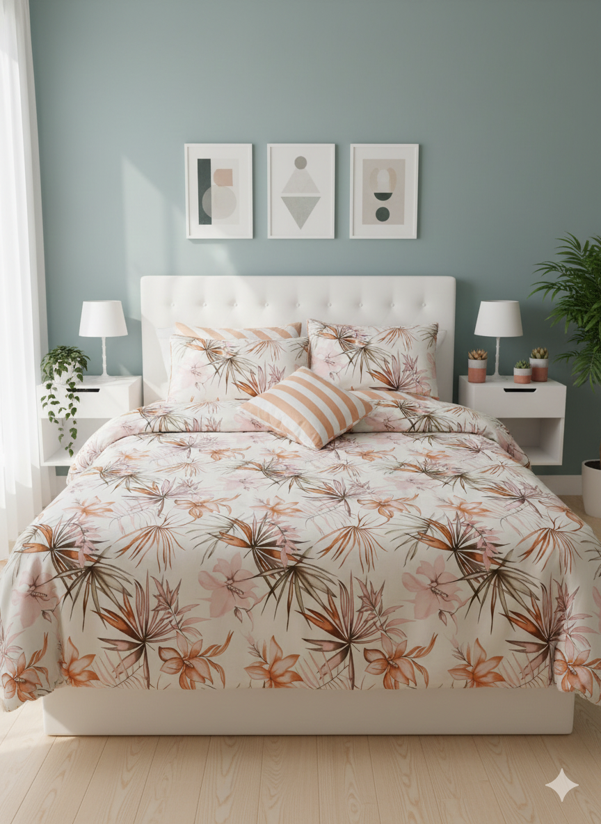 IV745 Cotton Duvet Cover Set - Without Filling