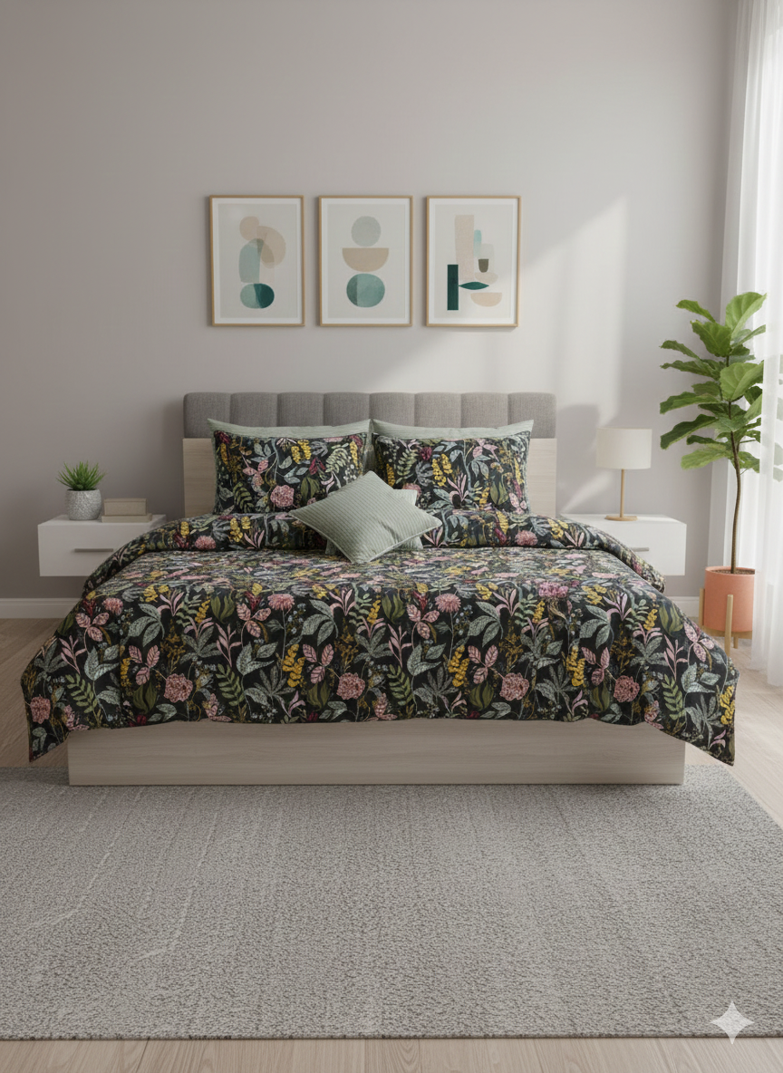 IV752 Cotton Duvet Cover Set - Without Filling