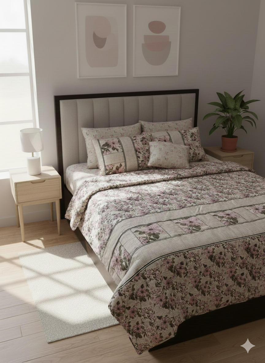 IV650 Cotton Comforter Set - Light Filling