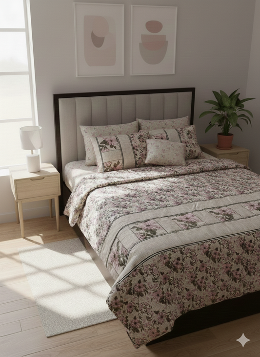 IV650 Cotton Comforter Set - Light Filling
