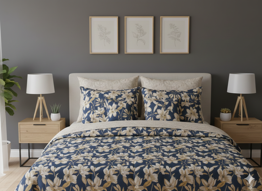 IV748 Cotton Comforter Set - Light Filling