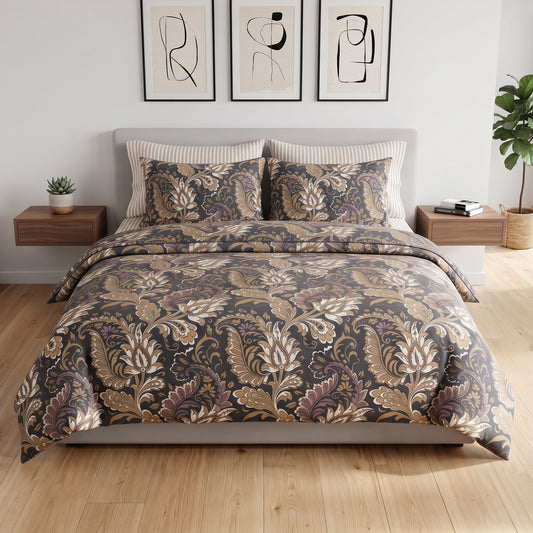 Midnight Damask Duvet Cover Set