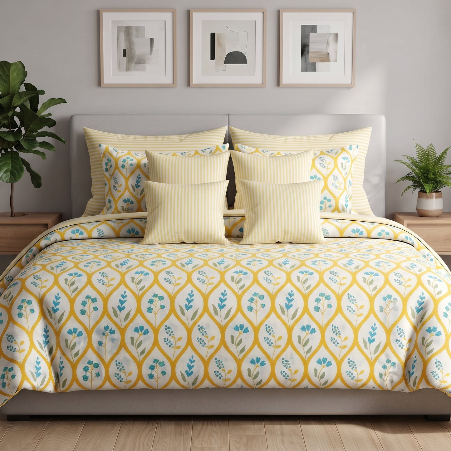 Sunlit Trellis Duvet Cover Set