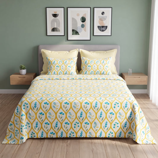 Sunlit Trellis Bed Sheet Set